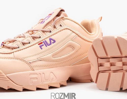 Женские кроссовки FILA Disruptor II Leather "Pink"