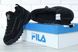 Зимние женские кроссовки FILA Disruptor II "Black" с мехом