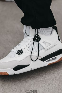 Кросівки Nike Air Jordan 4 Retro "White/Black-Gum"