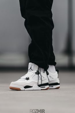 Кросівки Nike Air Jordan 4 Retro "White/Black-Gum"