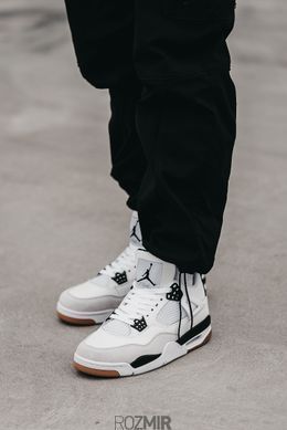 Кросівки Nike Air Jordan 4 Retro "White/Black-Gum"