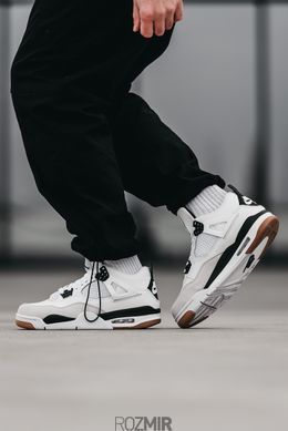 Кросівки Nike Air Jordan 4 Retro "White/Black-Gum"