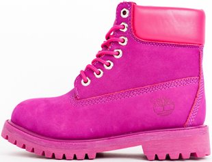 Женские ботинки с мехом Timberland Classic 6 inch Winter "Fuchsia"