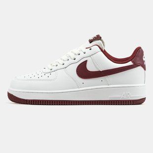 Кросівки Nike Air Force 1 Low "White / Bordo"