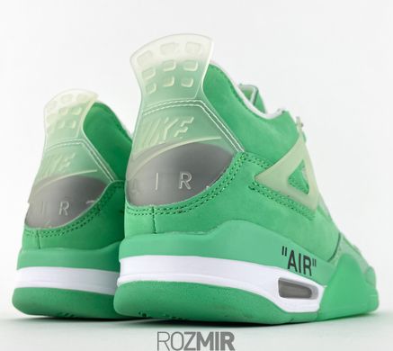 Кроссовки OFF-WHITE x Air Jordan 4 Retro "Green"
