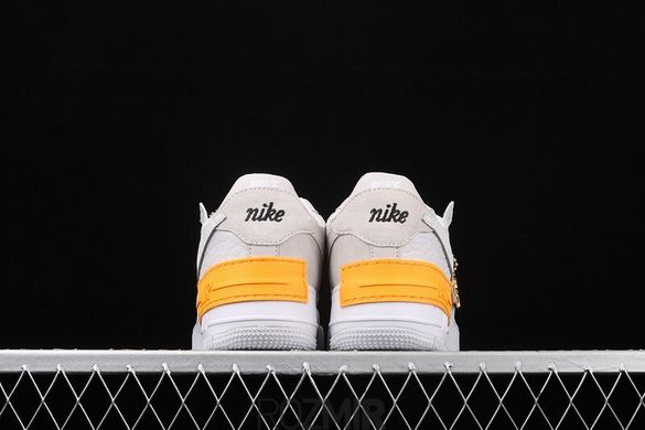 Жіночі кросівки Nike Air Force 1 Low Shadow "Vast Grey / Laser Orange / White"