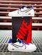 Кросівки Nike Air Force 1 React D/MS/X "White / Black - Astronomy Blue / Laser Crimson" CT1020-102