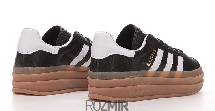 Кроссовки adidas Gazelle Bold atmos Black White Gum IG1733