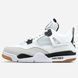 Кросівки Nike Air Jordan 4 Retro "White/Black-Gum"