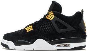Кроссовки Air Jordan 4 Retro Royalty Black/Metallic Gold-White  308497-032
