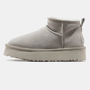 Угги UGG Classic Ultra Mini Platform "Light Grey"