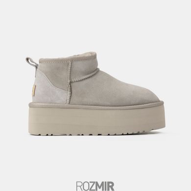 Угги UGG Classic Ultra Mini Platform "Light Grey"