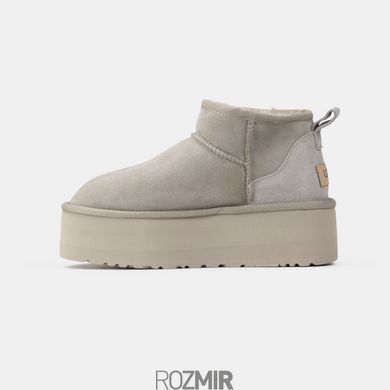 Угги UGG Classic Ultra Mini Platform "Light Grey"