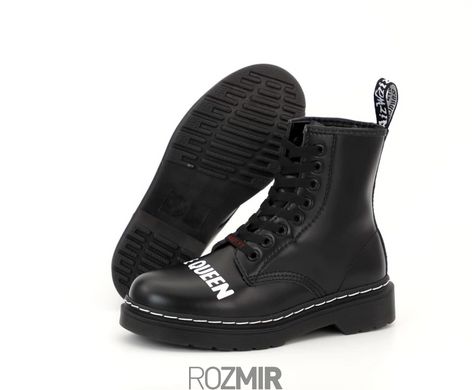 Зимові черевики Dr. Martens 1460 Sex Pistols "Black" з хутром