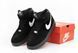 Зимние кроссовки Nike Air Force 1 High Suede Fur "Black/White" с мехом