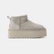 Угги UGG Classic Ultra Mini Platform "Light Grey"