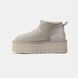 Угги UGG Classic Ultra Mini Platform "Light Grey"