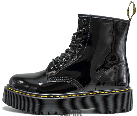 Лаковані черевики Dr. Martens Jadon Patent "Black" без хутра