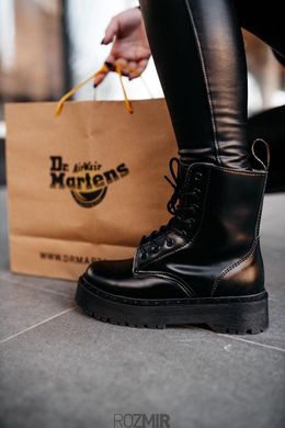 Зимние ботинки Dr. Martens Jadon II Leather Mono Boots "Black" с мехом