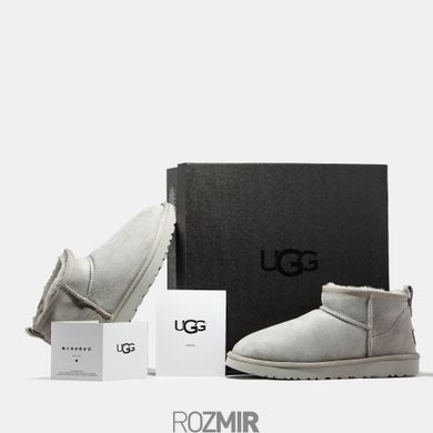 Женские угги UGG Classic Ultra Mini "Light Grey"
