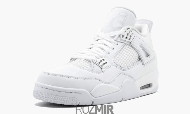 Кроссовки Air Jordan 4 Retro Pure Money "White/Metallic Silver-Pure Platinum"