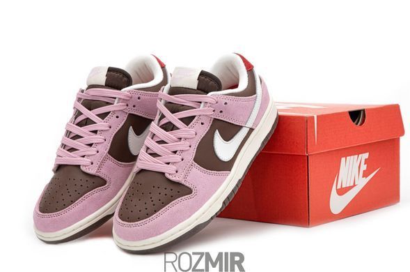 Женские кроссовки Nike SB Dunk Low "Pink/Brown-White"