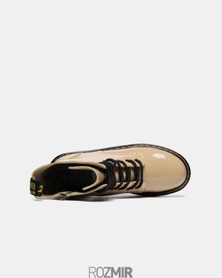 Лакированные ботинки Dr. Martens Jadon Patent "Beige" без меха