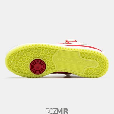 Чоловічі кросівки The Grinch x adidas Forum Low "Core White/ Collegiate Red/ Solar Slime" ID3512