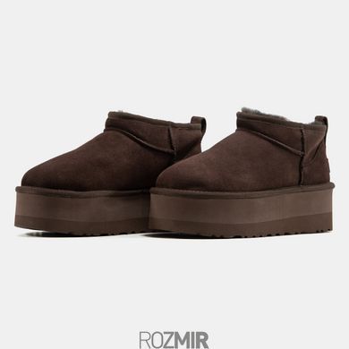 Угги UGG Classic Ultra Mini Platform "Brown"