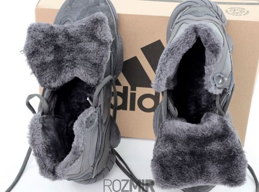 Зимові кросівки adidas Yeezy Boost 500 High Winter "Black" з хутром