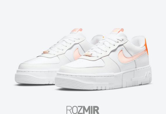 Кросівки Nike Air Force 1 Pixel "White/Orange"