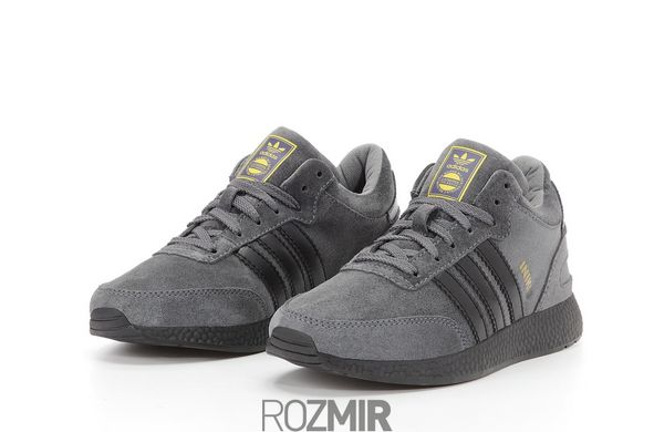 Зимние кроссовки adidas Iniki Winter "Grey/Black" с мехом