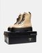 Лакированные ботинки Dr. Martens Jadon Patent "Beige" без меха