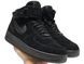 Зимние кроссовки Nike Air Force 1 High Suede Fur "Black" с мехом