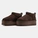 Угги UGG Classic Ultra Mini Platform "Brown"