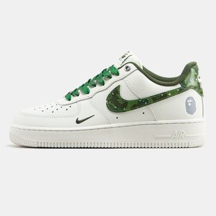 Кросівки Nike Air Force 1 Low x BAPE "White/Green"