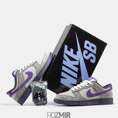 Зимові кросівки Nike SB Dunk Low Purple Pigeon з хутром