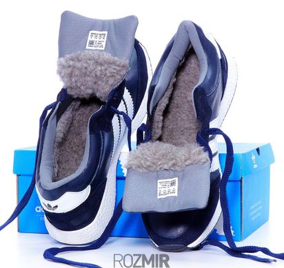 Зимние кроссовки adidas Iniki Winter "Blue" с мехом