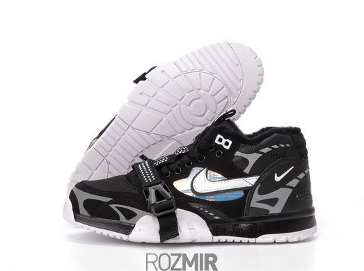 Зимові чоловічі кросівки Nike Air Trainer 1 SP Winter Black З ХУТРОМ