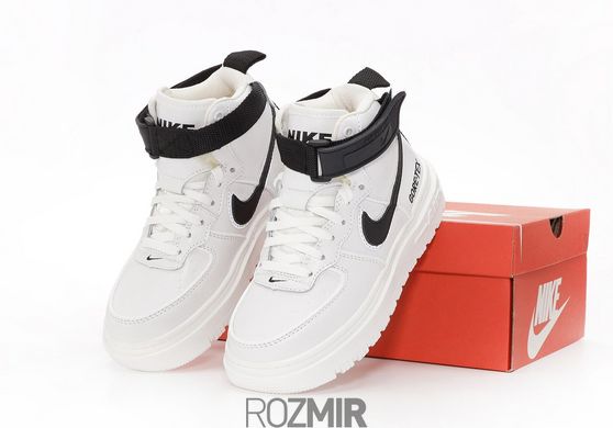 Зимние кроссовки Nike Air Force 1 Gore-Tex Boot "White/Black" с мехом