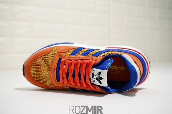 Кроссовки Dragon Ball Z x adidas ZX 500 RM Son Goku "Orange / Collegiate Royal / Hi-Res Red" D97046