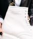 Зимові черевики Dr. Martens 1460 8-Eye Boot White Smooth Mono з хутром