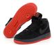 Чоловічі кросівки Nike Air Force 1 High Suede "Black/Red"