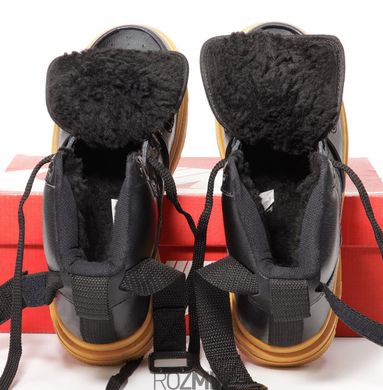 Зимние кроссовки Nike Air Force 1 Gore-Tex Boot "Black/Gum" с мехом