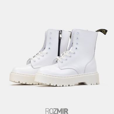 Ботинки Dr. Martens Jadon Platform Leather White без меха