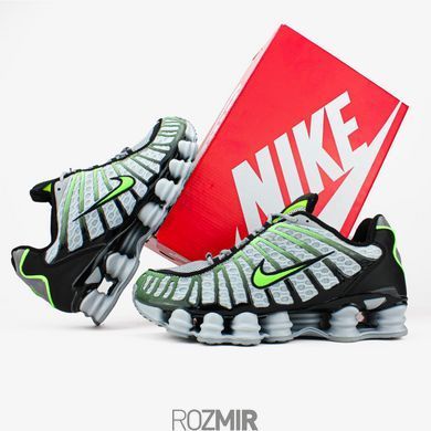 Кросівки Nike Shox TL Wolf Grey Lime Blast