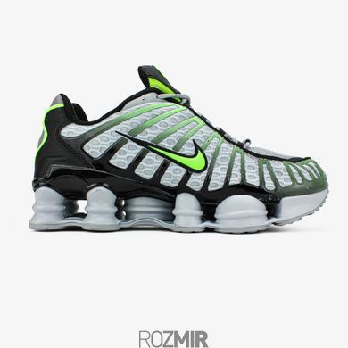 Кросівки Nike Shox TL Wolf Grey Lime Blast
