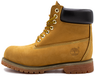 Зимние ботинки Timberland 6 Inch Premium Waterproof Boots "Wheat Nubuck" с мехом