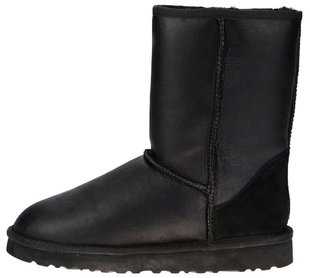 Угги UGG Classic Short II Boot Leather "Black"