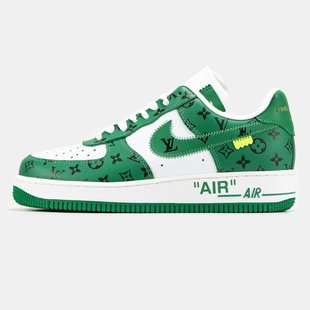 Кросівки Louis Vuitton x Nike Air Force 1 Low By Virgil Abloh White/Green